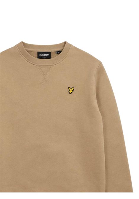 Felpa bambino beige in cotone LYLE & SCOTT | 53429BEIGE
